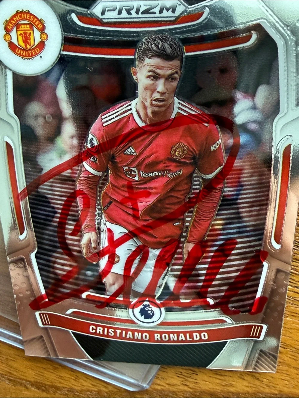 Cristiano Ronaldo Signed Soccer Trading Card - Red